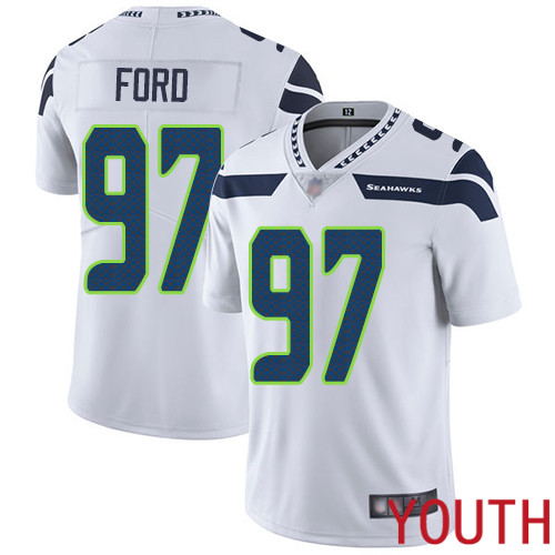 Seattle Seahawks Limited White Youth Poona Ford Road Jersey NFL Football 97 Vapor Untouchable